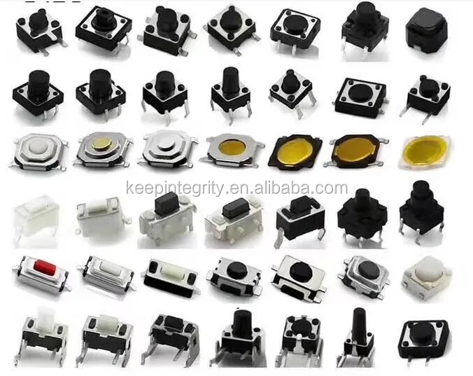 Factory Micro Push Button Switches 4pin 6x6x4.3/5/6/7/8/9/10/11/12/13