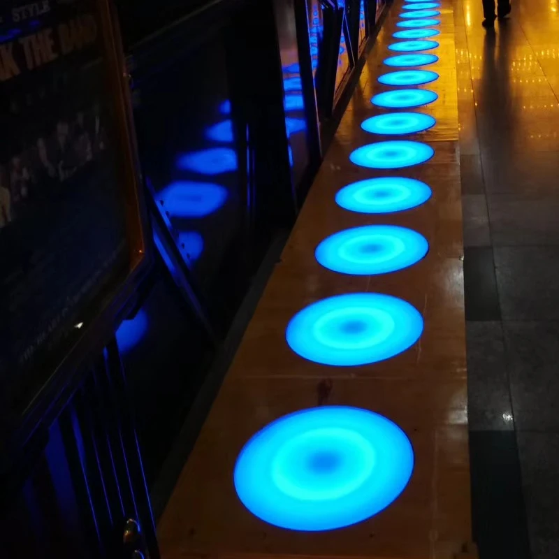 New design round shape outdoor led lighted floor dance tiles interactive floor led