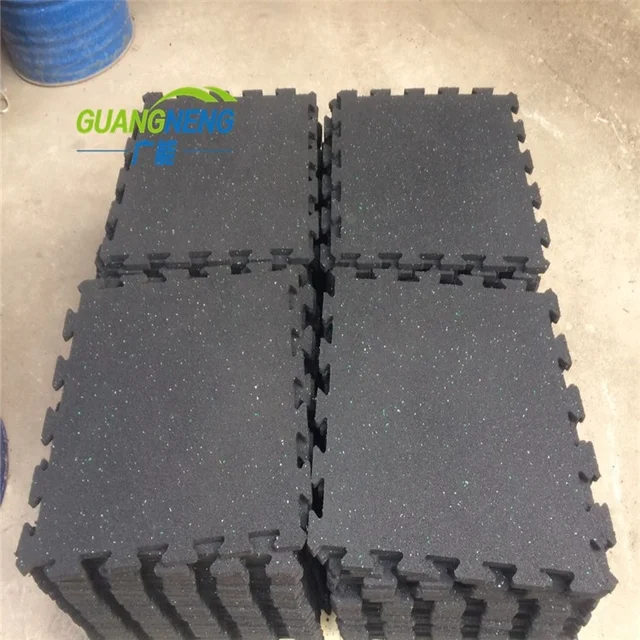 Non Slip Interlocking Rubber Floor Gym Flooring Outdoor Decking