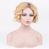 Synthetic Hair Wigs Short Curly Blonde For White Women Fashion Design Wigs Natural looking