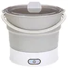 Folding Electric Skillet Kettle Heated Food Container Heated Lunch Box Cooker Portable Hot Pot Cooking Tea Us Plug
