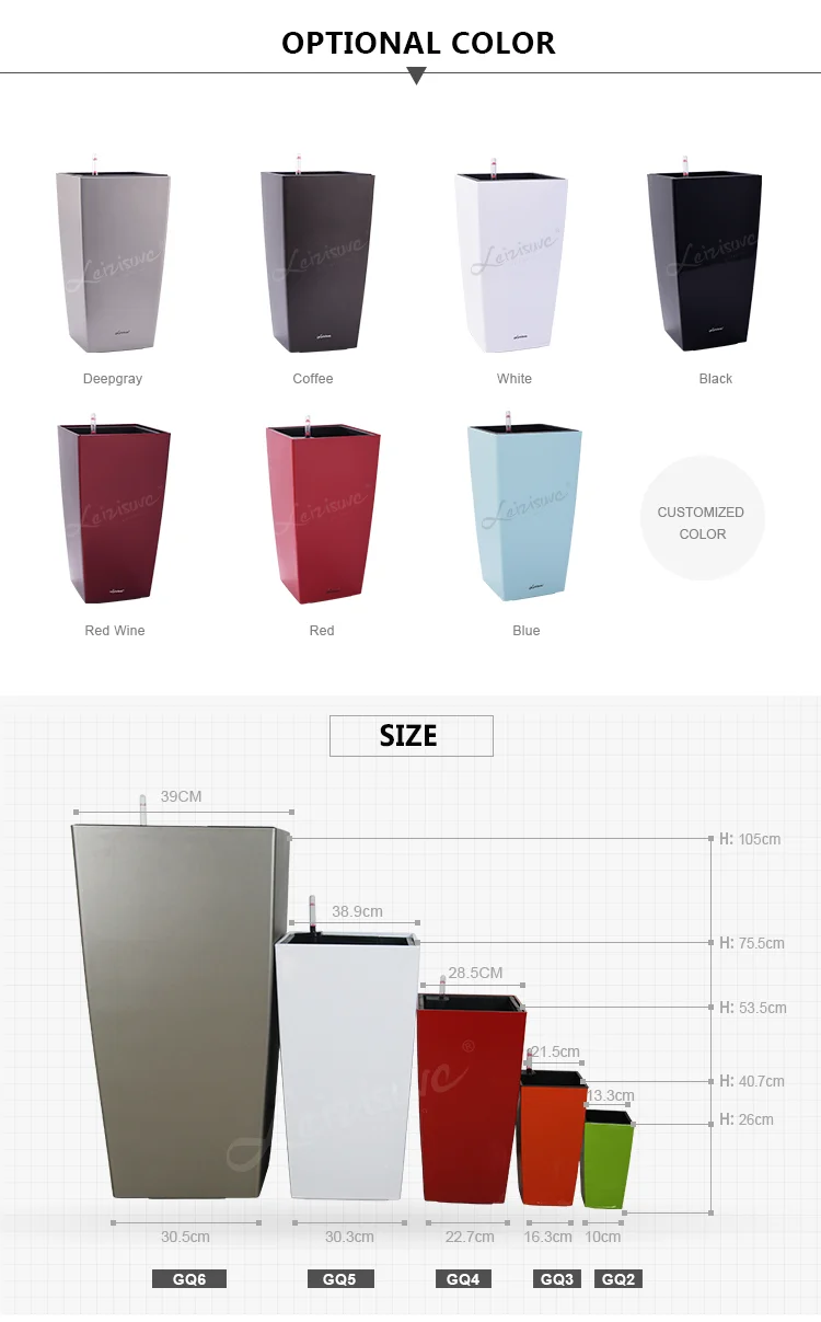 Outdoor Indoor Garden Livingroom Big Large Tall Plastic Commercial