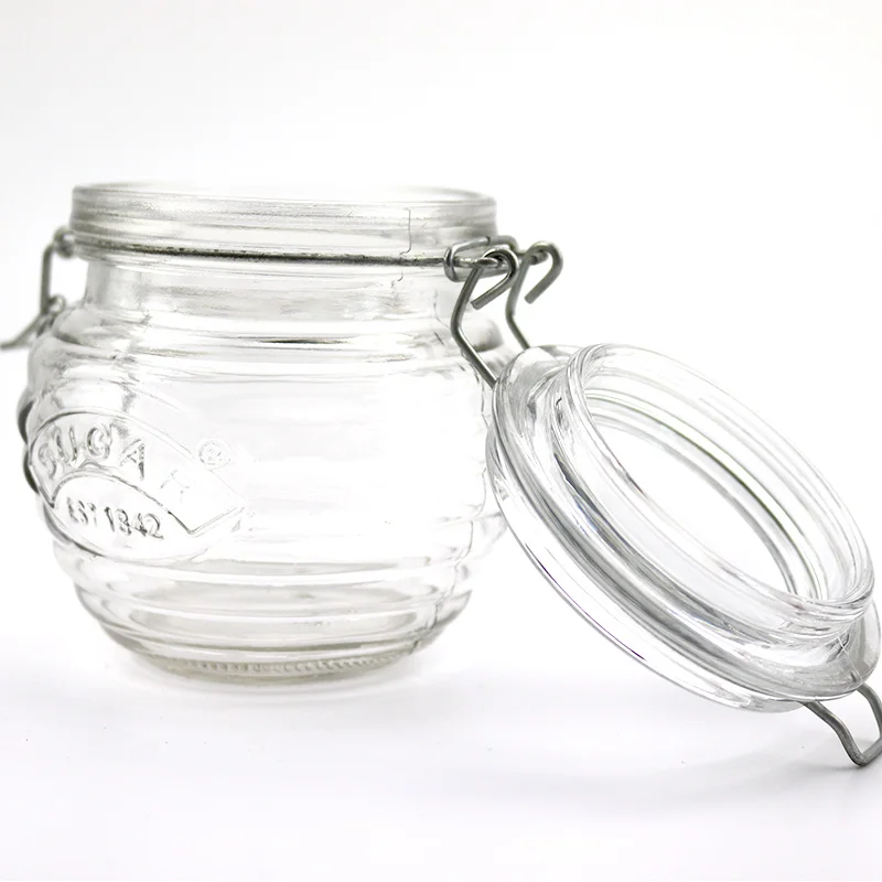 Sales Cheap 400ml Vacuum Sealed Glass Storage Jar With Lid Glass Peanut
