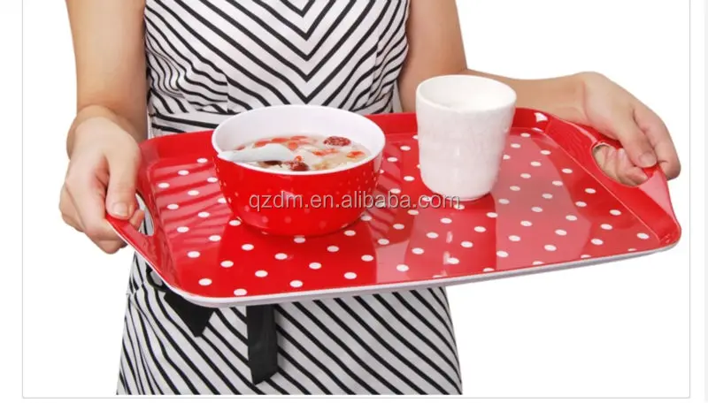 Korea Melamine Serving Tray With Handles