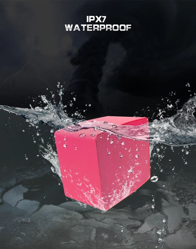 Stereo sound 7 hours play USB FM TF support outdoor portable mini wireless Bluetooth speakers - ANKUX.COM