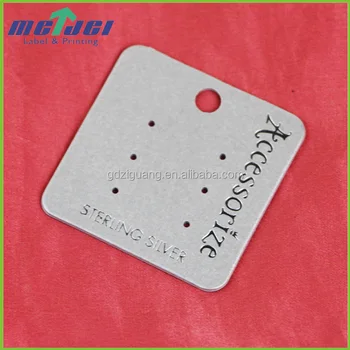 Oem Custom Silver Foil Whole Thick Cardboard Earring Cards Oem Custom Silver Foil Whole Thick Cardboard Earring Cards