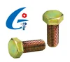 High Tensile DIN933 Yellow Zinc Plated Hex Bolts full thread and hex screw