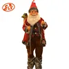 Hot Sales Christmas Present Adjust Volume Musical Santa Claus With Plush Boots And Lantern