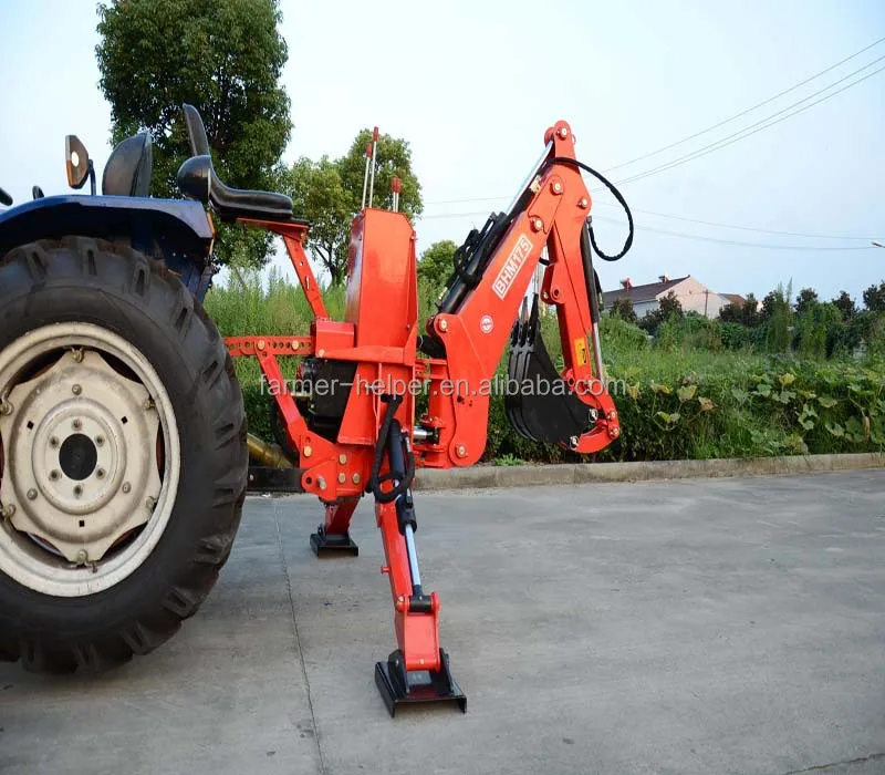 Mini Tractor Excavator/ Tractor Mounted Backhoe Excavator With Front
