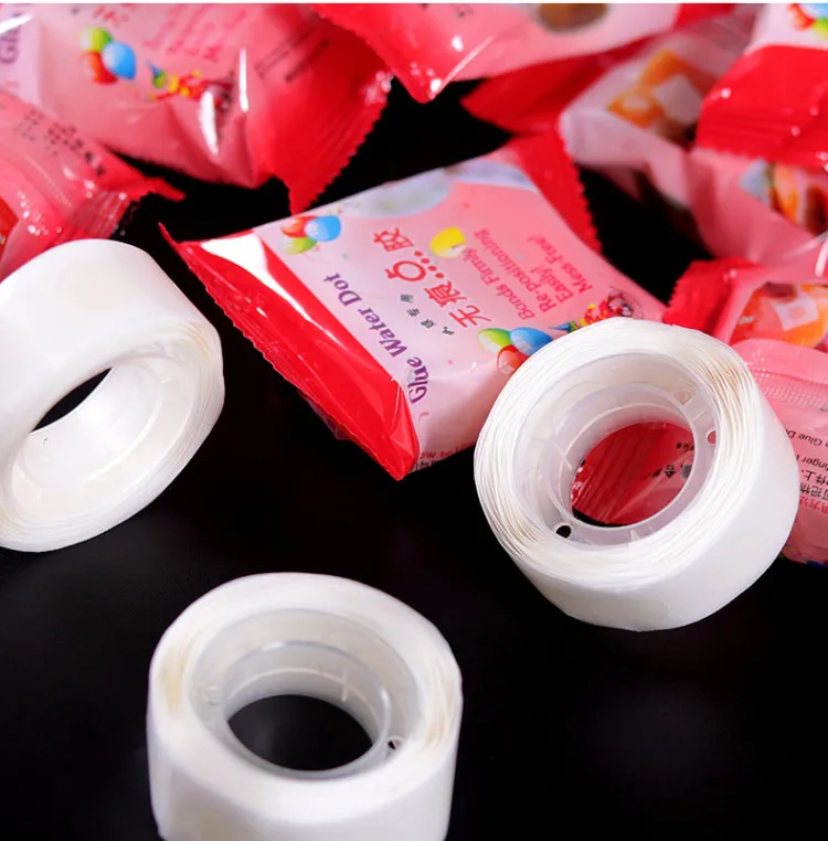 Wholesale Balloon Accessories 100pcs/roll Double Side Glue Stickers