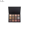 Wholesale 12 Colors Multi Type No Logo Matte With Glitter Eyeshadow Palette Make Your Own Brand