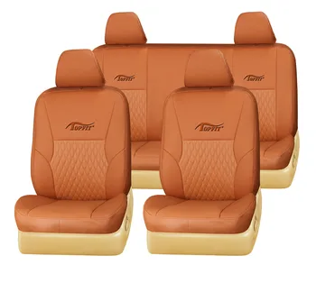 New Design Of Car Seat Cover In Orange Apricot Pvc Car Seat Cover For