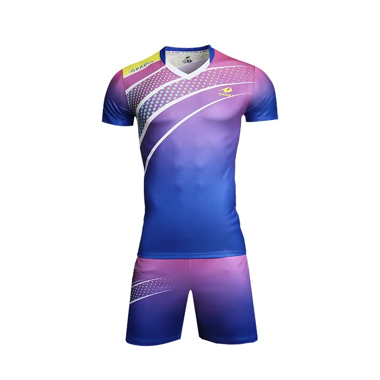 Professional Custom Design Sublimation Printed Volley Jersey Pattern
