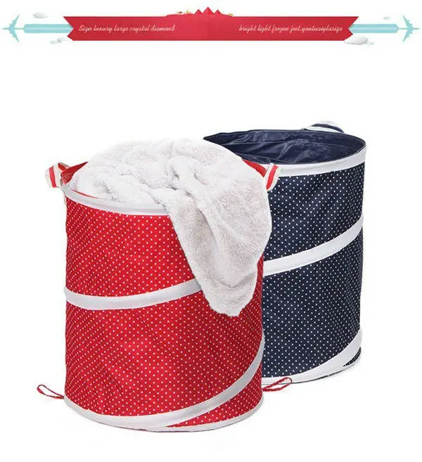 folding canvas laundry basket on wheels