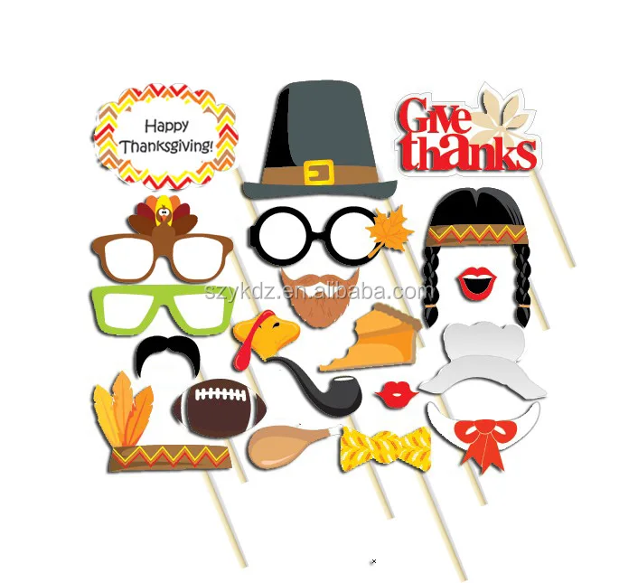 Cute Hair Hat Design Happy Thanksgiving Party Favor Decorations