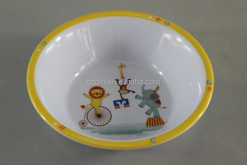 6.5 inch melamine Baby bowl Plastic broadbrimmed bowl