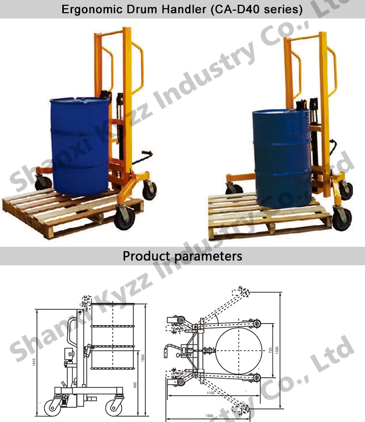 400kg Manual Hydraulic Lifting Ergonomic Drum Handler Drum Truck Buy