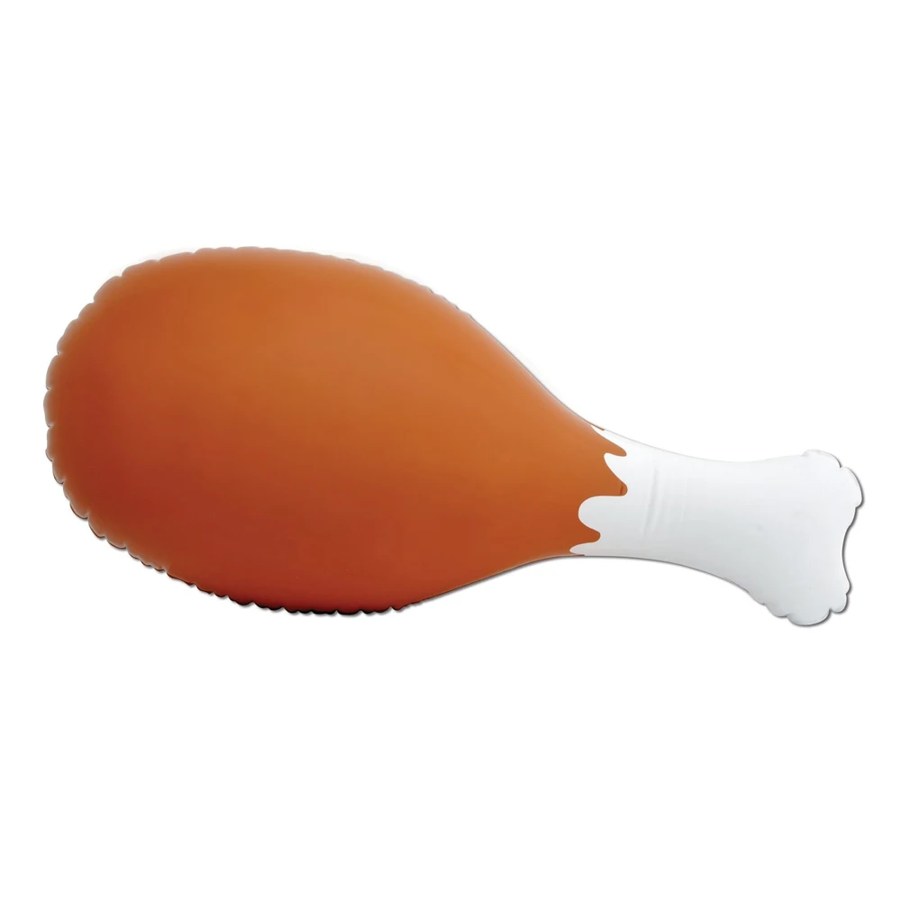 long brown white inflatable jumbo roast turkey chicken drumstick