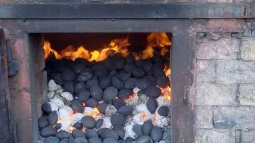 burning-coal-briquettes