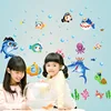 Underwater world bathroom wall stickers removable wall stickers kids rooms Windows cabinet background decorative wall sticker