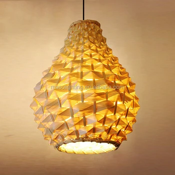 Hand Make Bamboo Lamp Rattan Pendant Lamp Made In Zhongshan Modern