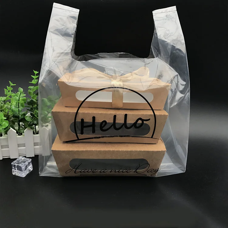 High Quality Manufacturer Supply Die Cut Plastic Shopping Pe Packing Bags