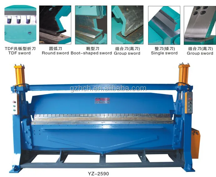 Hydraulic folding machine