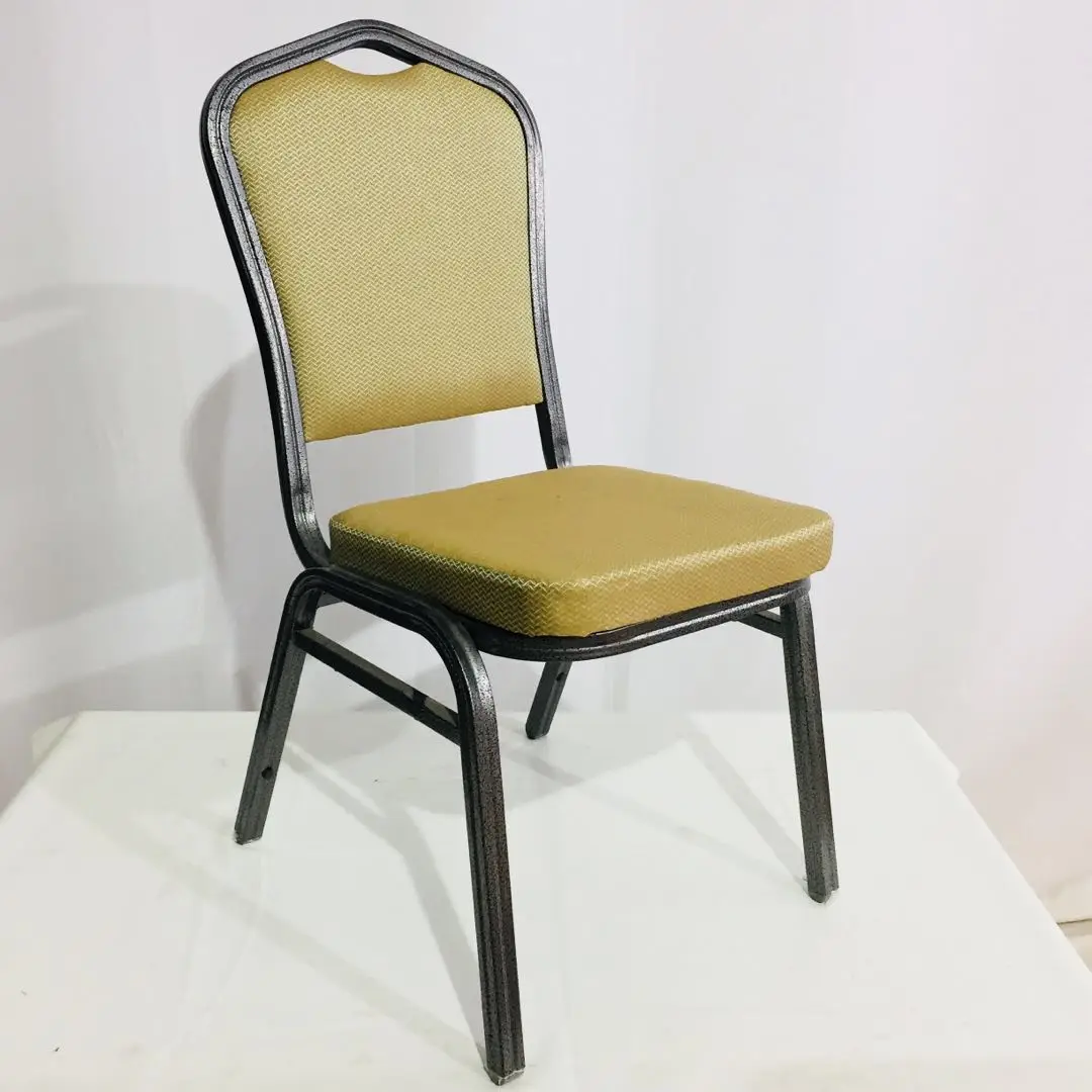 Cheap Iron Steel Banquet Hall Dining Chair Hotel Lobby Restaurant