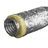 Air ventilating 150mm insulated vent pipe with fireproof foil jacket