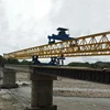 JQJ 180-50 side feed beam erection crane girder launch crane