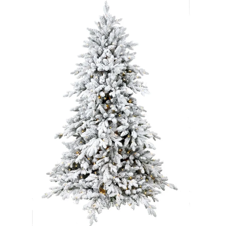 High Quality 7ft Flocked Snowing White Artificial Christmas Tree With ...