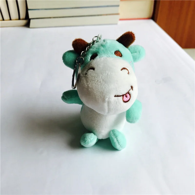 plush cow keychain