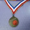 Basketball shape custom 3D metal medal