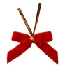 new fancy ribbon bow pre-made bow with twist tie /make bow velvet ribbon,twist tie/velvet kid ribbon bow hair clip