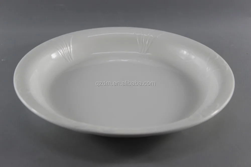 Food Grade Melamine Hotel Dinnerware Plastic Round Dish 12"