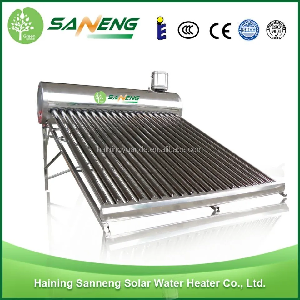 Hot Sale Nonpressurized Solar Water Heater For Home Solar Systems