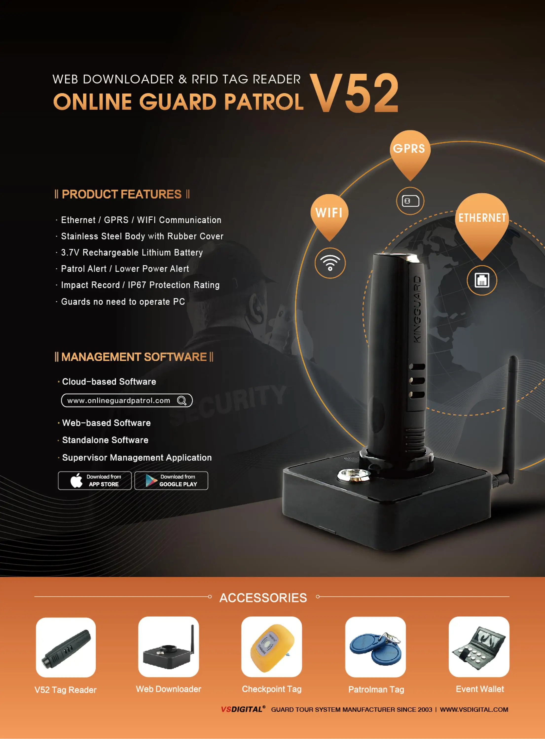 Wholesale Security Guard Tour/patrol Monitoring System Device With Ip Downloader Buy Guard