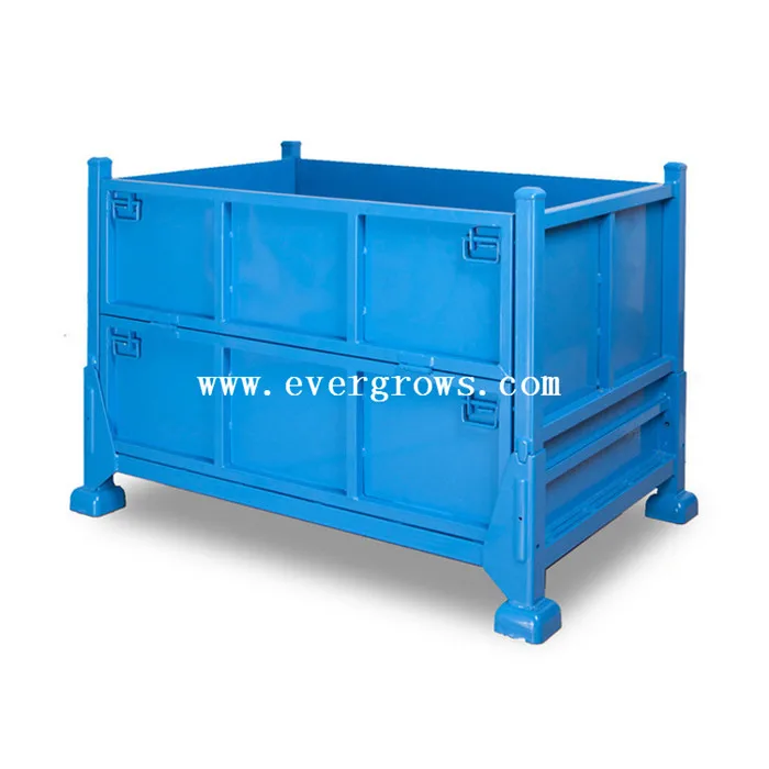 Rectangular Foldable Square Steel Pallet Box Alibaba China