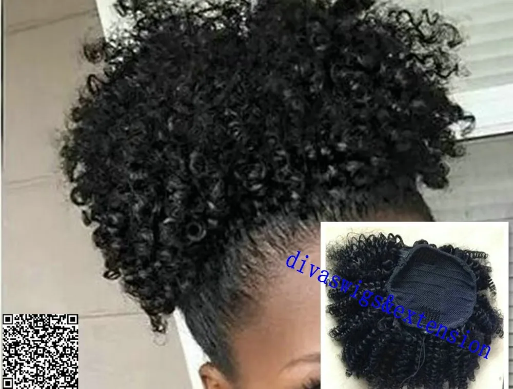 Afro Kudryavyj Vyushiesya Volosy Dlya Narashivaniya Chelovecheskih Volos Dlya Chernokozhih Zhenshin Brazilskie Devstvennye Volosy Pricheska Hvost Pryadi Dlya Narashivaniya Volos 120 G Buy Afro Kudryavyj Vyushiesya Klip V Afrikanskie Pricheska Hvost Product On