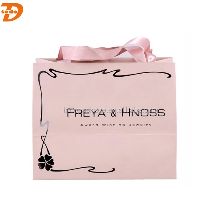 light pink paper gift bags