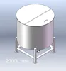 Guangzhou Desheng 1000 Liter 316 stainless steel storage tank, open cover SUS 316L holding tank