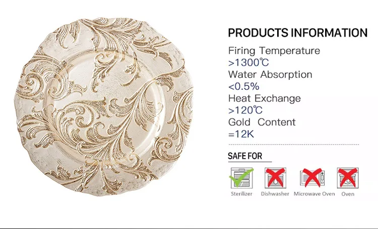 Home Decoration Charger Plate