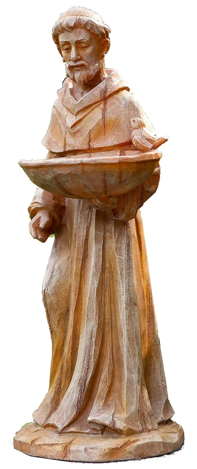 Buy Napco 18063 Standing St Francis With Animals And Bird Feeder