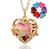Fashion Jewellery 18K Gold Plated Musical Sound Heart Locket Bola Bell Pregnant Bell Necklace For Women