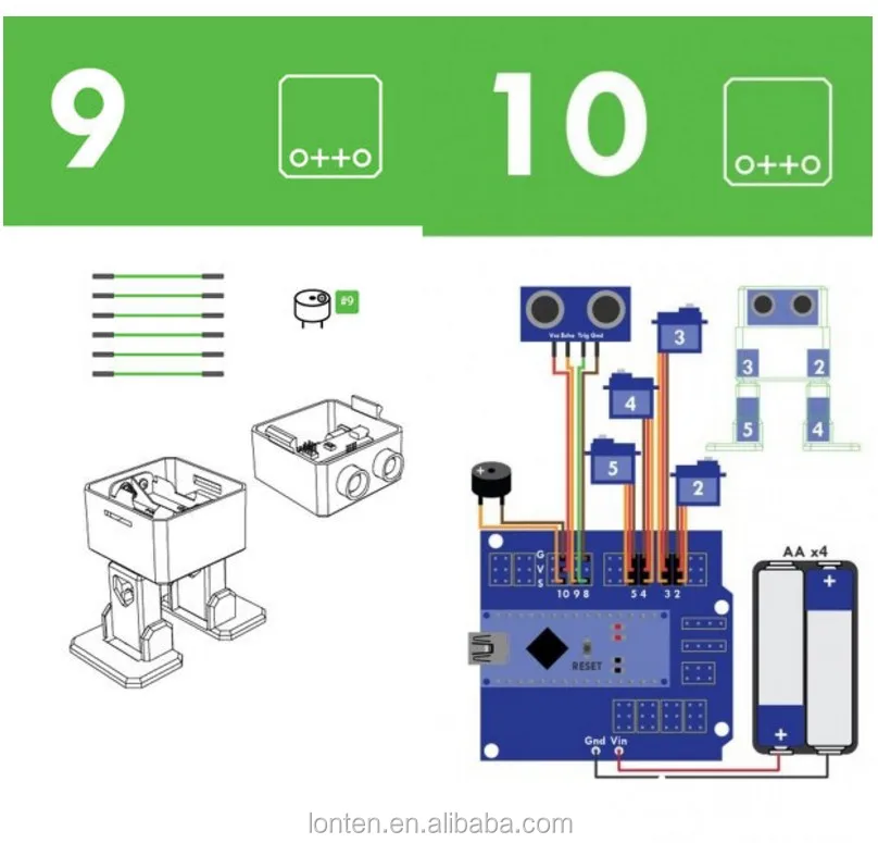 Otto Robot for Arduinos Kit - Nano Robotics DIY Maker