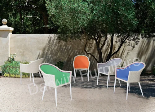 Barato Al Por Mayor Ocio Jardín Pe Silla De Mimbre Muebles De Patio Al