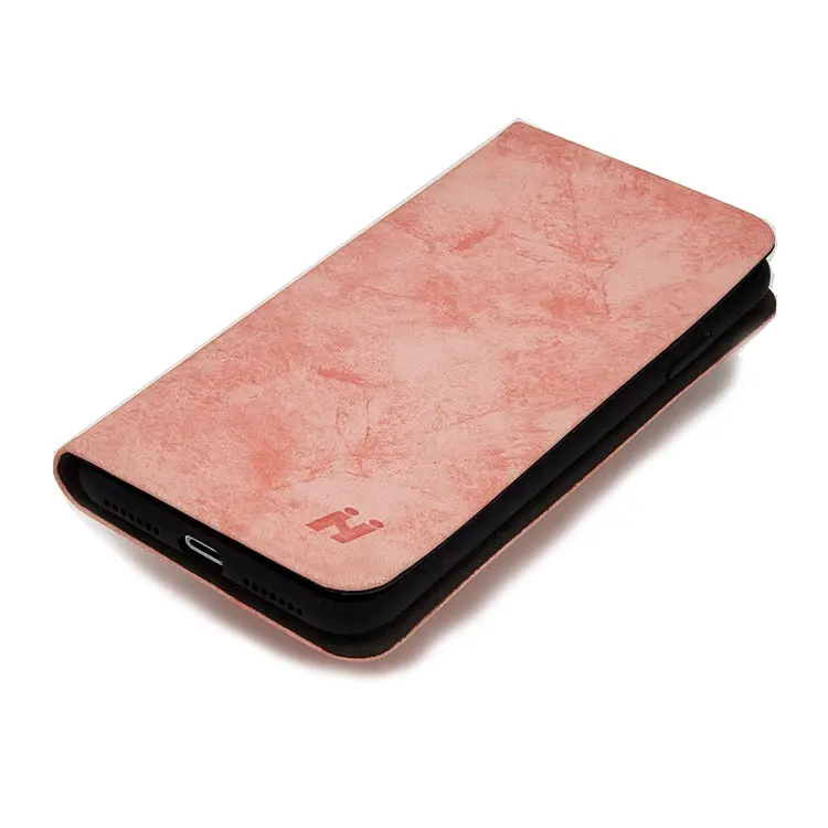 For iPhone X Wallet Leather Phone Case Slim Credit Card Slots Wallet Vintage Flip Leather Phone Case
