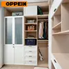 OPPEIN Thermofoil PVC wardrobe dressing table designs