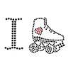 hot fix skate iron on rhinestone transfer for shirts