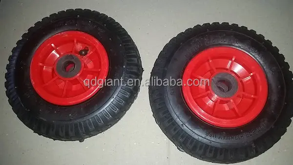 Trolley and cart pneumatic wheel 2.50-4 with plastic rim